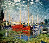 Claude Monet The Red Boats painting